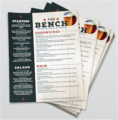 Disposable Menus